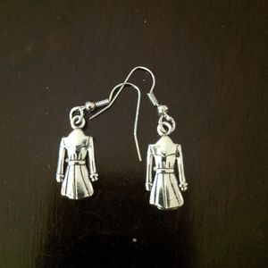 Trench coat earrings